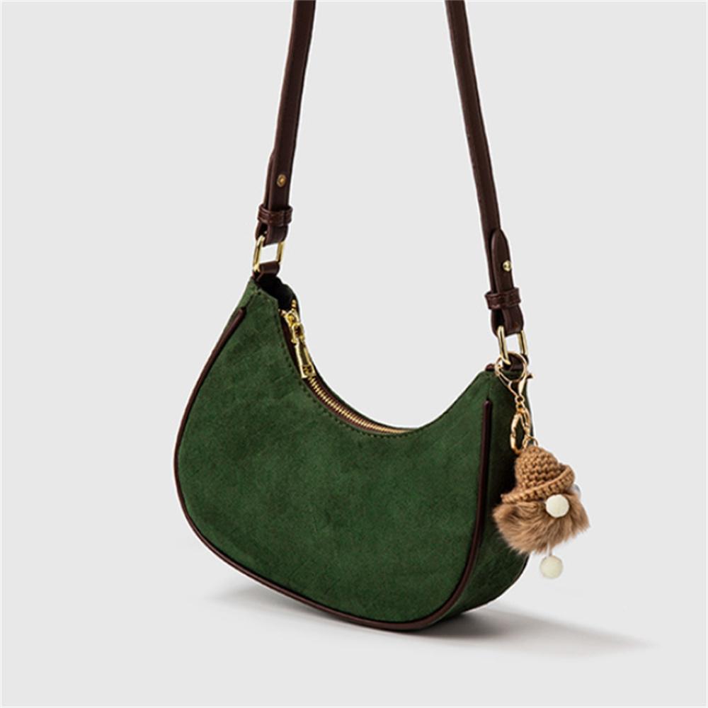 New Niche Matte Texture Crossbody Crescent Bag Shoulder Bag Underarm Bag
