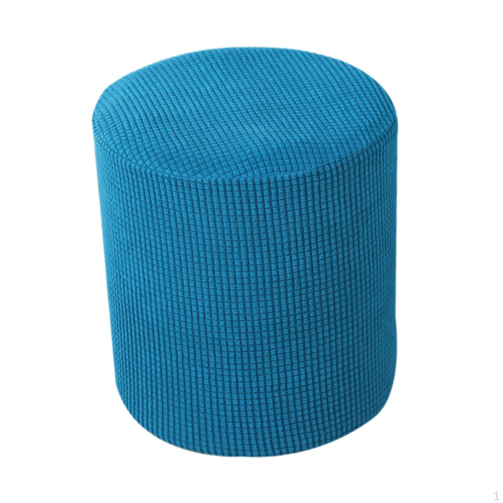 

Чехол для пуфа, растягивающийся декоративный чехол для пуфа, защитный чехол для пуфа светло-голубой