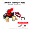 Full Copper Car Battery Disconnect Switch with LED Indicate Light 12-24V Bidirectional Rotating Power Cut Off, Universal Side Post