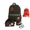 3pcs/set Large Capacity Kids Backpack Schoolbag Lunch Box Wear Resistant And Breathable Suitable For Teens And Students