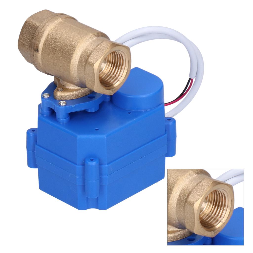 Motorized Ball Valve Brass Micro Electrical Straight Through 1 2in CWX 15N CR04 DC9 24V DN15