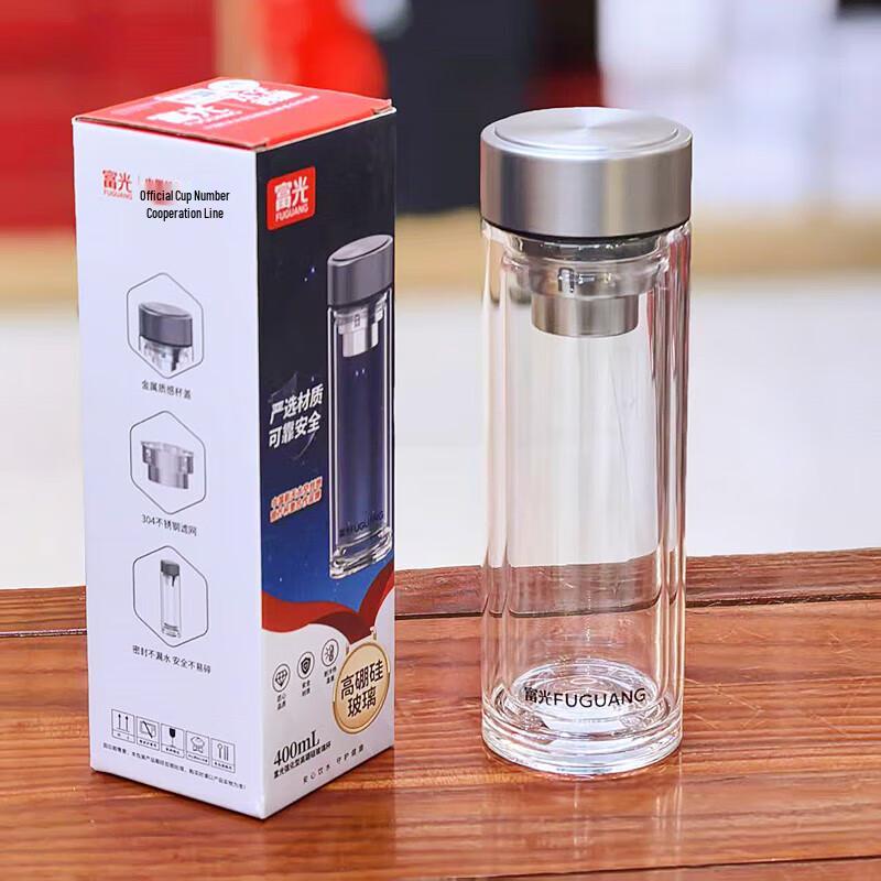 FUGUANG Double-Layer Borosilicate Glass Tea Cup