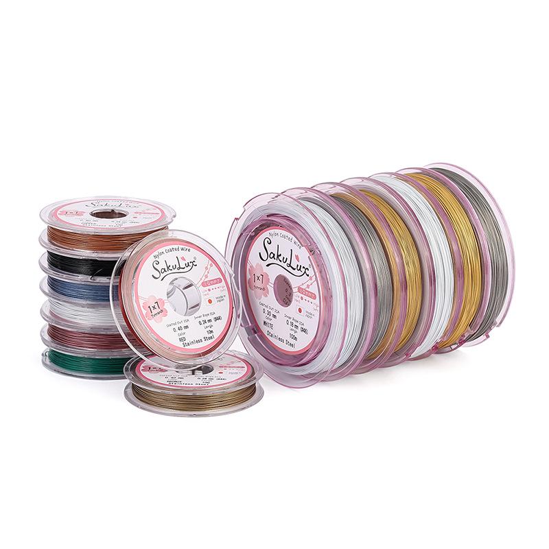 10m Japanischer Goldfaden Stahldraht für DIY Schmuck & Perlenarbeiten