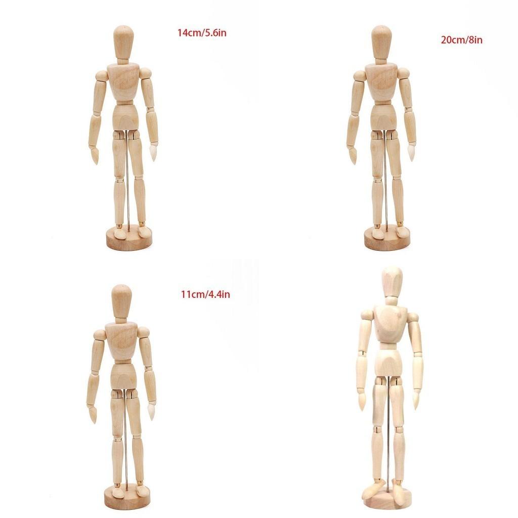 Holz-Mensch-Künstler-Mannequin Zeichenmodell Unisex Mann Frau Skizzierwerkzeug