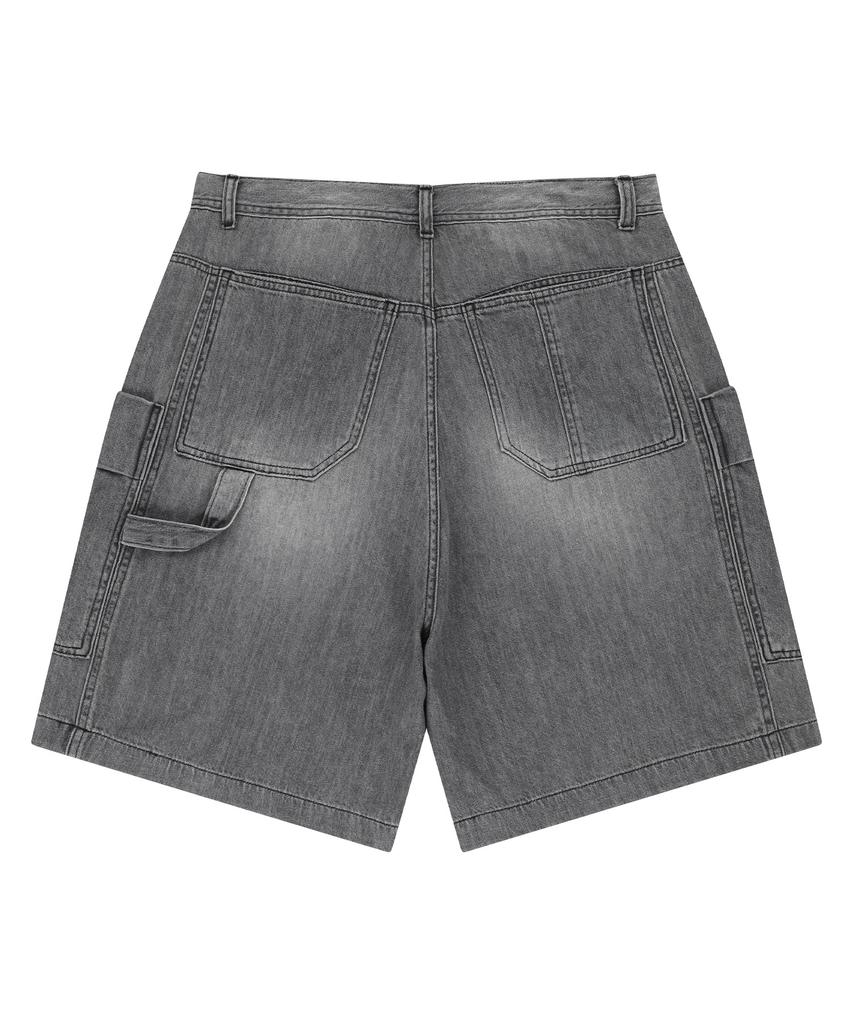 OFFGRID Og Heritage Denim Bermuda Pants - Grey