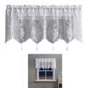 Decorative Lace Short Curtain Soft Tasseled Fringe Semi Transparent Designs For Bedroom Window Dorm Decoration