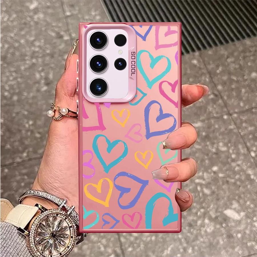 Case for Samsung Galaxy S26 S24 FE S25 S23 S20 FE Note 20 Ultra S25Edge S21 S22 Ultra Phone Cover Creative Love Art