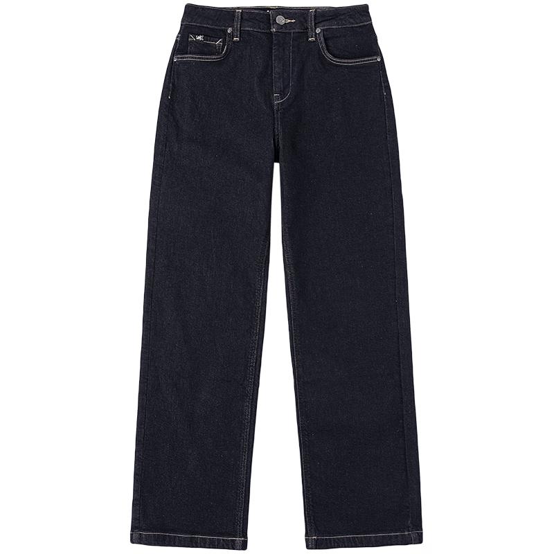 

Lee Women s Winter Dark Blue Straight Leg Brushed Warm Jeans 27