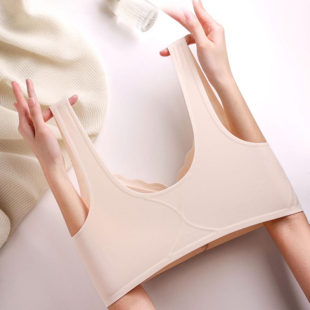 Front-hook Large Size Ultra-thin Breastfeeding Bra with Gathered Breasts and Breathable and Comfortable Wire-free Bra