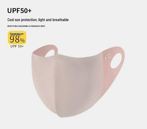2025 Women's Sun Protection Mask, UV Shield with 3D Hyaluronic Acid, Breathable and Eye Corner Protection, Thin Summer Design