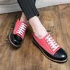 Leather Men Shoes Casual Lace Up High Quality Business Platform Shoes Classic Low Heel Leather Premium Luxurious Oxford Shoes