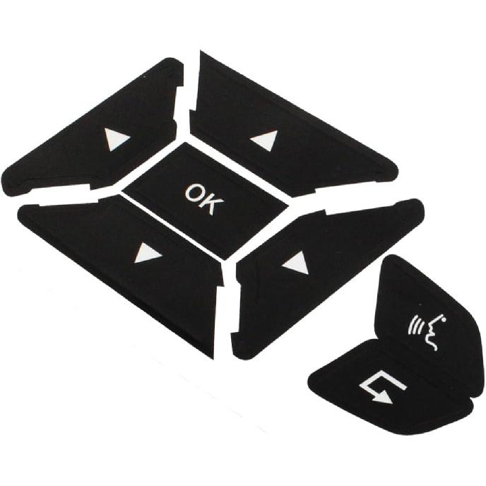 Car Steering Wheel Button Stickers Cover Fit for Mercedes Benz ML GL GLK GLA CLA CLS SL A B C E G Class Interior Switch Button Decoration