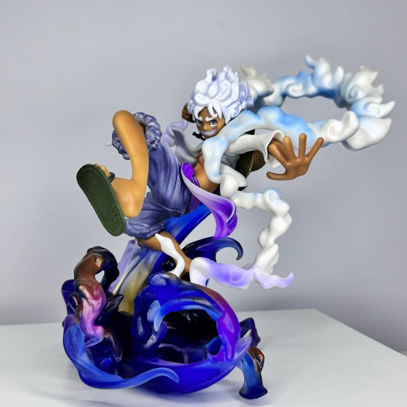 ONE PIECE POPMAX 5th gear Nika Luffy gift figure statue animation peripheral tide play doll ornament toy