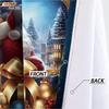 Customizable 3D Santa Christmas Blackout Curtains - High Precision Polyester with Sun Protection