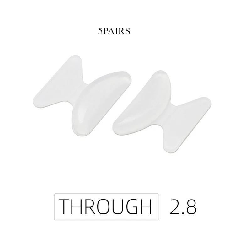 

5 пар силиконовых противоскользящих силиконовых носоупоров для очков-бабочек, упор для носа с увеличением высоты, против образования кратеров