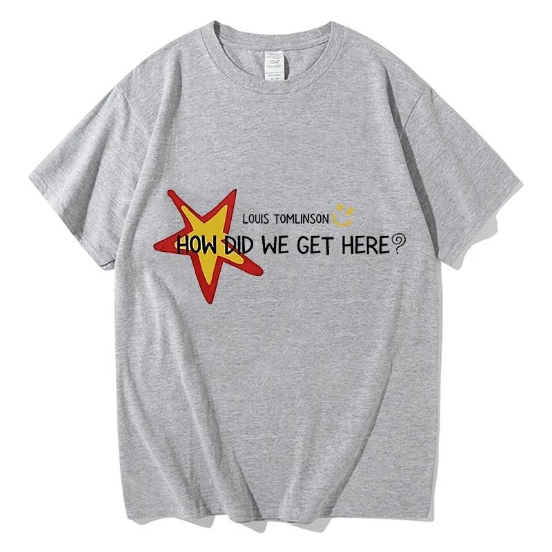 Louis Tomlinson Comment Sommes-Nous Arrivés T-shirts Fans Cadeau Unisexe Tournée 2026 T-shirt Vêtements Homme Décontracté Coton Pur Streetwear Hauts