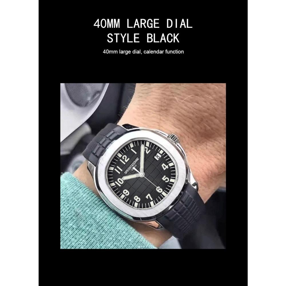 2025 Neue Specht&Sohne 40MM Automatische Mechanische Uhr für Herren Miyota 8215 Uhrwerk Saphirglas 5167 Sportarmbanduhr Dornschließe Faltschließe