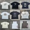 SS26 Derschute Besticktes Grafik-Kurzarm-T-Shirt Streetwear Lockere Passform Baumwoll-T-Shirt Herren Freizeit