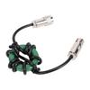 Choke in Modo Comune HF Balun da 1,8 a 30MHz Choke per Onde Corte Anello Magnetico 1:1 Balun di corrente con connettore M