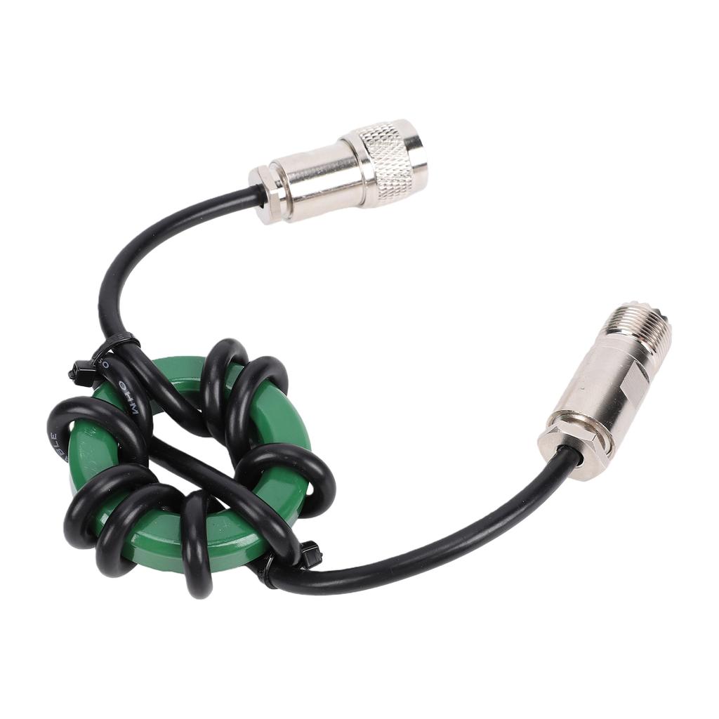Choke in Modo Comune HF Balun da 1,8 a 30MHz Choke per Onde Corte Anello Magnetico 1:1 Balun di corrente con connettore M