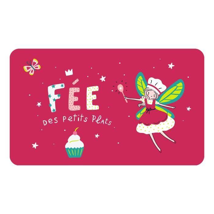 Set de table - Mini Fee - Opaque - Rose - 28 x 44 cm - Rectangulaire
