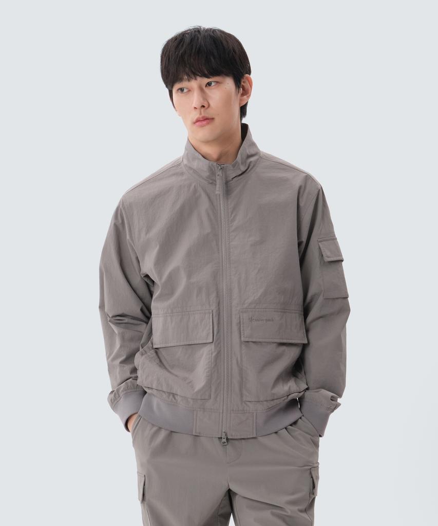 Snowpeak Apparel Twillon Bomber Jacket (S25Smtwb20) Vintage Gray