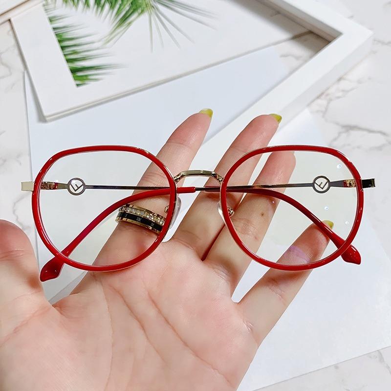 Fashion Rond Glasses Frame Eyewear Frame Metal Anti Blue Light Computer Glasses