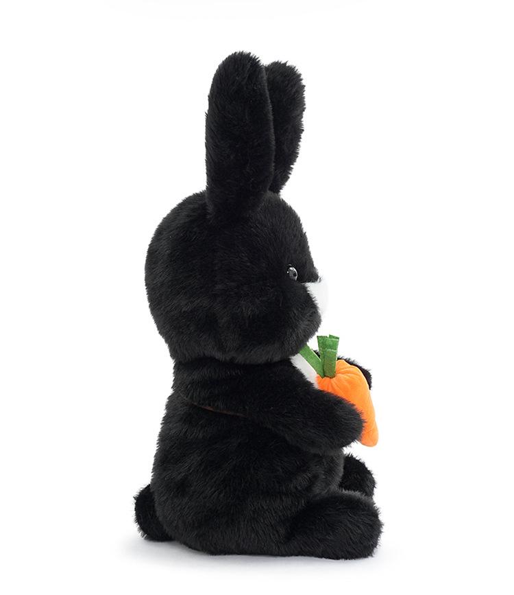 Hugs Baby Genuine Plush White Rabbit Holding Carrot - Creative Gift Toy