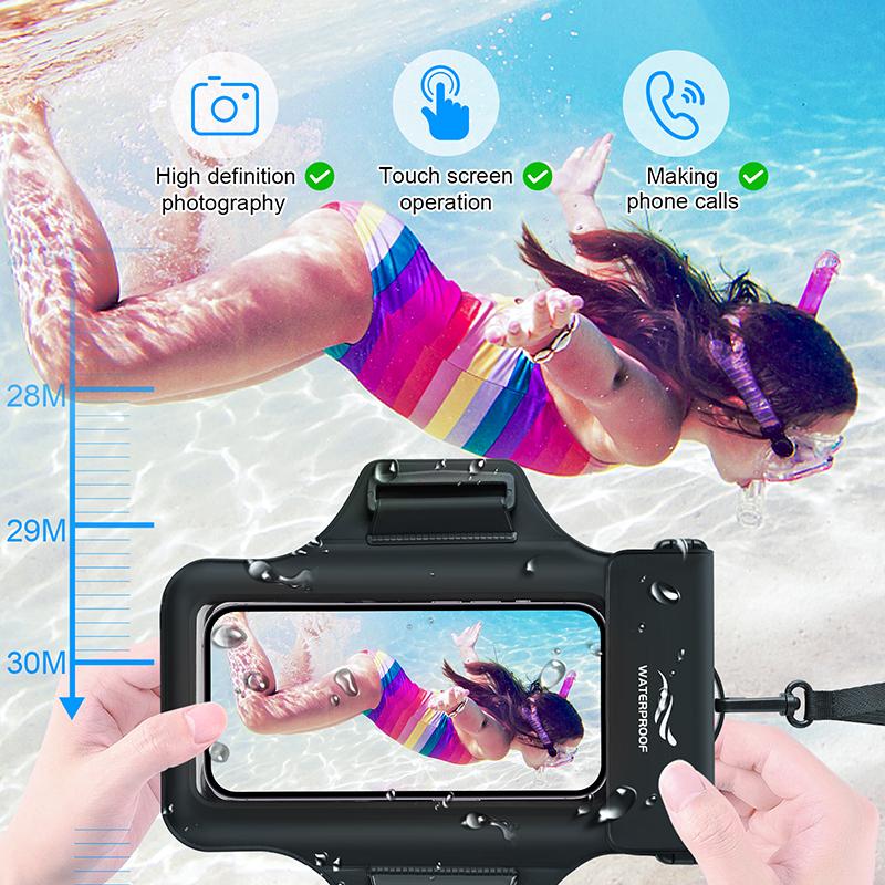HAISSKY Armband Handy Wasserdichte Tasche Für iPhone 17 16 15 14 13 12 Pro Max 15 Plus Schwimmen Surfen Tauchen Arm Handy Tasche