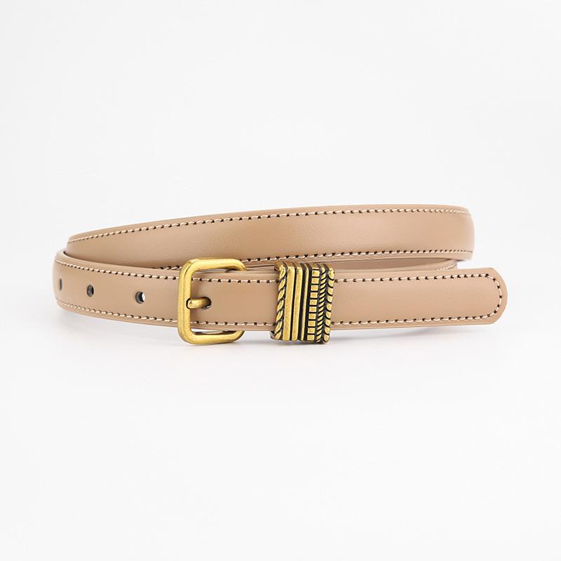 Genuine Leather Womens Belt For Jeans Fashion Casual With Pin Buckle
