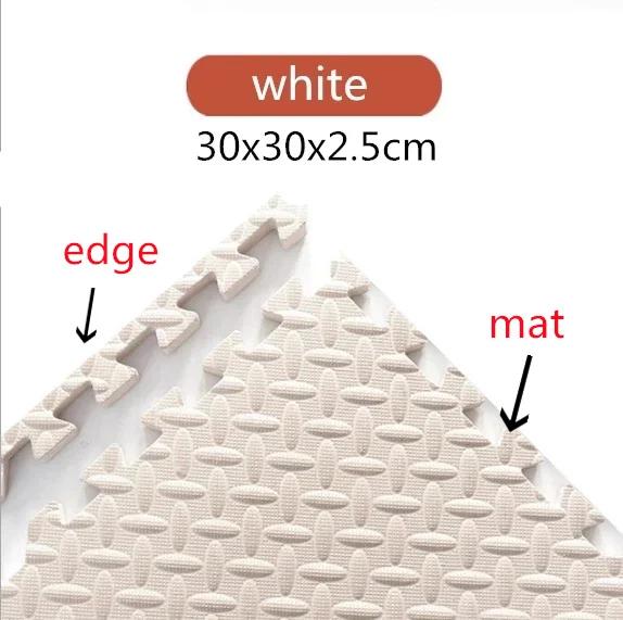 2.5CM Thick 30×30 Solid Color Baby Children's Room Game Mat Carpet Playing Activity Gym Mat Puzzle Environmental Protection Mats