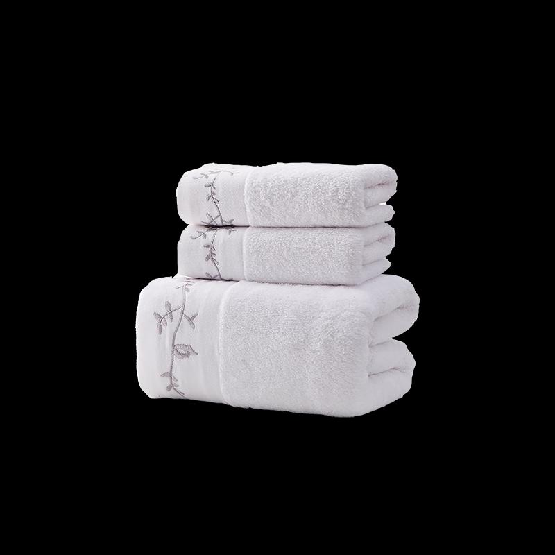 

Hengyuanxiang Embroidered Chain Flower Towel Set