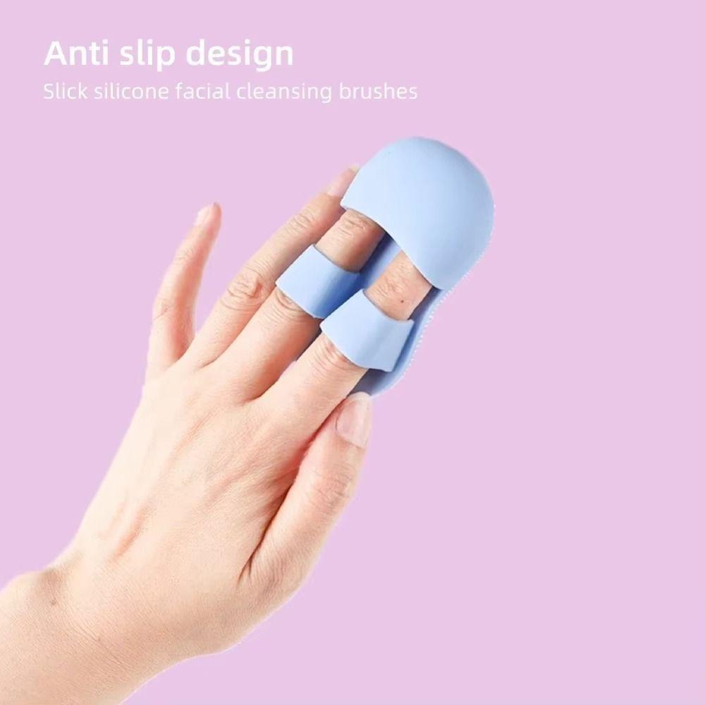 Mini Facial Cleansing Brush Silicone Blackhead Acne Cleansing Pad Skin Care Tool