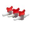 1Pcs 4mm 6mm 8mm 10mm 12mm 16mm 20mm 25mm PVC Hose Barb Two Way Plastic Ball Valve Aquarium Garden Micro Irrigation Connector