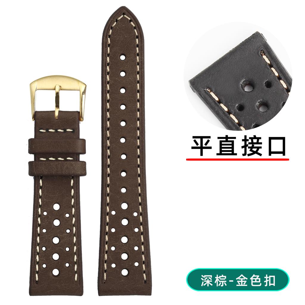 Handmade PUEBLO Italian Cowhide strap 18 19 20 21 22MM for Omega Longines Rolex Soft Retro breathable Genuine leather Watch band