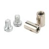 Solderless Design Solderless Cable Nipple 6mm/0.2in Diameter Metal Cable Stop  For Bicycle