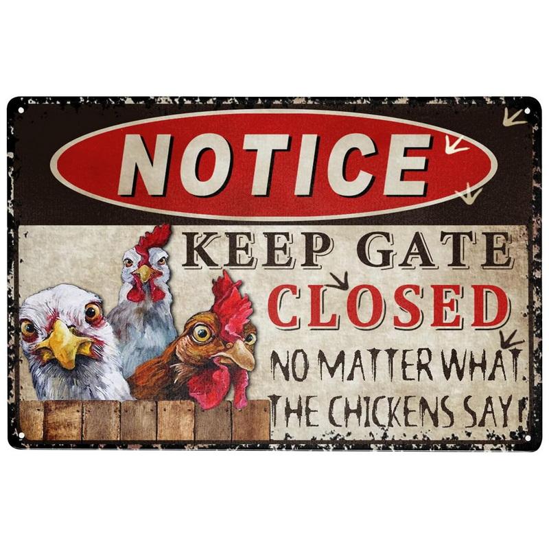 Welcome Metal Tin Signs Warning Wall Decoration Plaque Vintage Art Poster Iron Painting for Man Cave Home Cafe Garden Club Bar