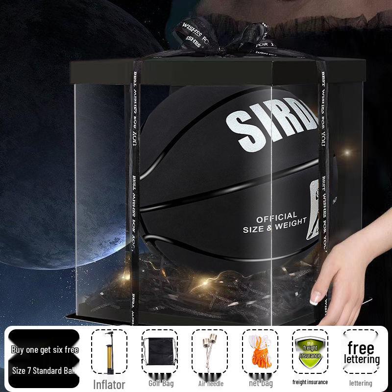 Sada Suede No. 7 Youth/Adult Indoor & Outdoor Basketball with Accessories