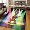 Scooby Flannel Pattern Square Carpet,Area Rug,Carpet Rug for Living Room Bedroom Sofa Playroom Decor,Non-slip Floor Mat