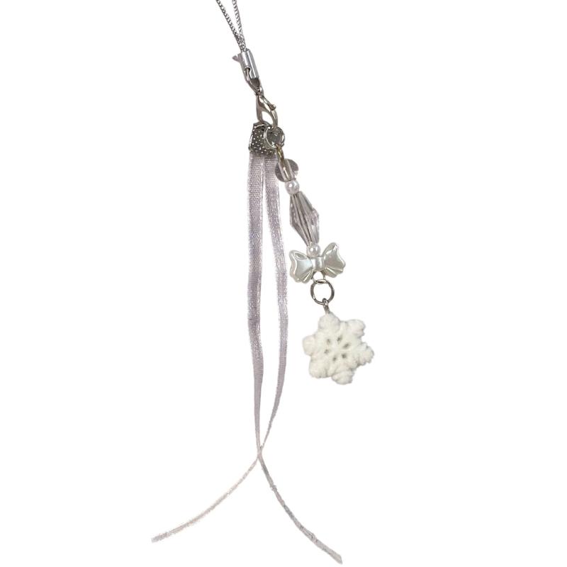 

Holiday Flocking Keychain Phone Charm Sturdy Christmas Gift For Phone Keys Or Bag Decoration 1