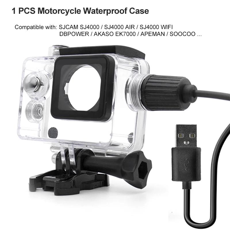 Für SJCAM SJ4000 Wasserdichtes Unterwasser-Tauchgehäuse für SJCAM SJ4000 / SJ4000 AIR / SJ4000 WIFI Action Kamera Zubehör