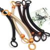 1pc Wooden Handbag Handle Rope Vintage Woven Wooden Bead Handbag Handle For DIY Crafts Bag Strap Replacement Handbag Accessories