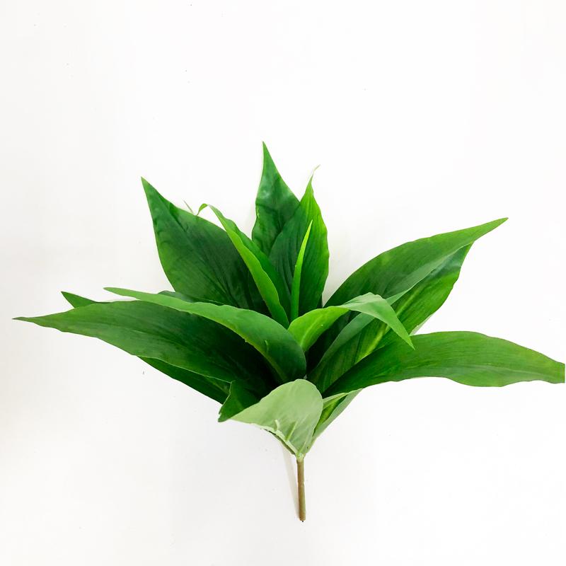 

5 Fork 29cm Fake Plants Leaves Tropical Artificial Tree Leaf Small Vegetation Decorative Plant Wall For Home Bonsai Decoration