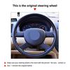 For VW Golf 5 (V) Touran 2003 2004 2005 Polo 2003 2004 2005 2006 Car Interior Accessories Steering Wheel Cover Leather Trim