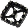HDBUBALUS Offroad Mini Brake Pedal Pad Cover Aluminum Fit for Harley Sportster Softail Dyna XG Black