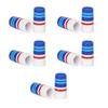 10Pcs Professional Golfing Iron Ferrules for 0.35Inch Tapered Parallel Shafts Colorful Striped Golfing Tapered Ferrules 69HD