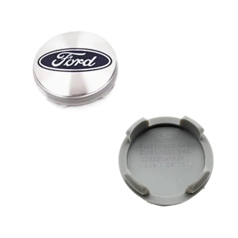 

Car Sticker 2026 Ford New 2025 Hot 4PCS 54mm Wheel Center Caps Badge Logo For Ford Focus Mondeo Mustang Fiesta Kuga MK2 Everest