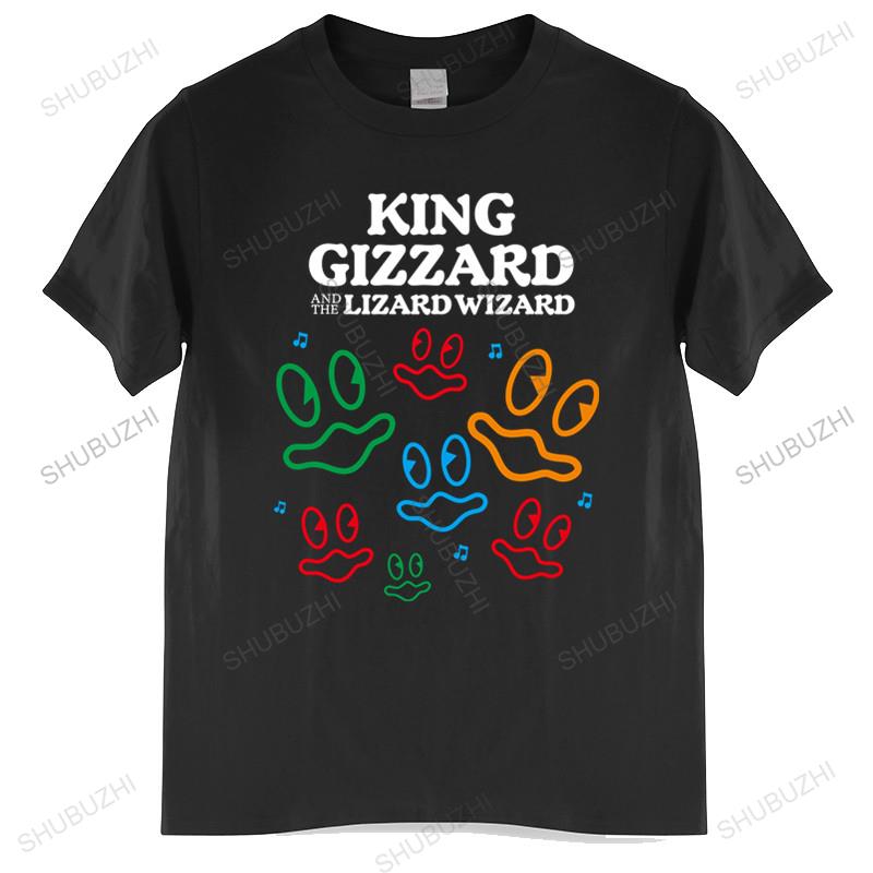 Funny Vintage Gift male cotton teeshirt bigger size men Oneck hot sale King Gizzard And The Lizard Wizard Fishies T Shirt