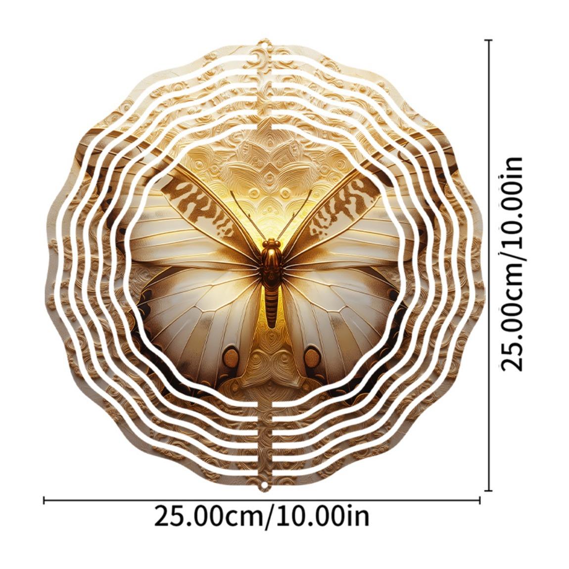 

10 Inch Wind Chime for Outdoor Decor Hanging Art Spinner with Hook No Battery Needed Perfect for Garden Patio Balcony and Gift