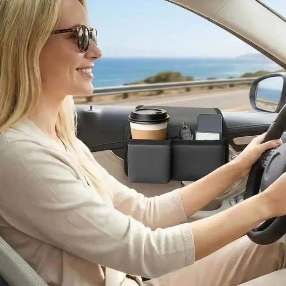 Multifunctional Car Window Organizer Box Side Door Window Storage For Travel Business Trip Camping Daily Commuting Vehicle Sedan